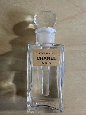 1950s Chanel No. 5 Perfume Glass Bottle
